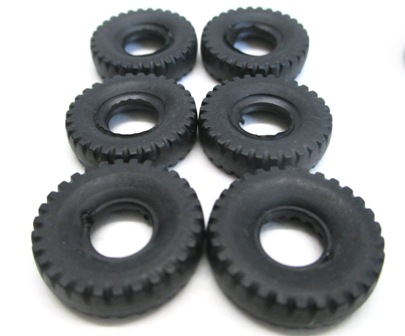 Lot De 20 Pneus Noirs 15 Mm Pour Voitures Miniatures Dinky Pré-1960 - Reproduction Lisse, Restauration Collection