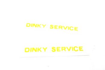 Lot de 2 décalcomanies DINKY SERVICE pour Citroën U23 dépannage DINKY TOYS