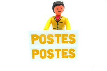 Lot de 2 décalcomanies POSTES pour Peugeot D3A DINKY TOYS